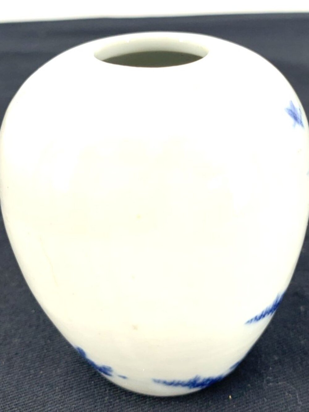 Chinese Vase Blue and White Porcelain Ginger Jar 3" Tall Vintage - Picture 4 of 7